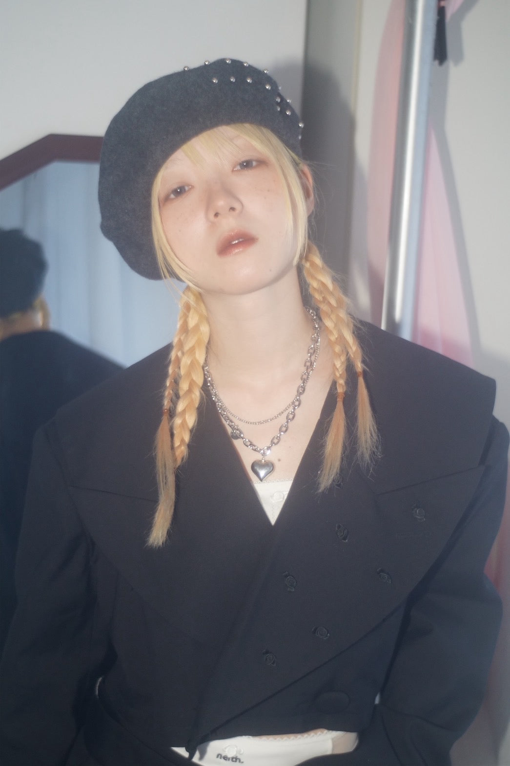 Too Big Rose Jacket(Black)