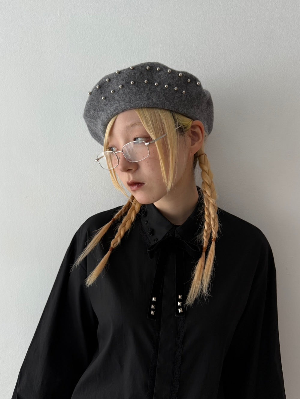 Metal Eyelet Beret