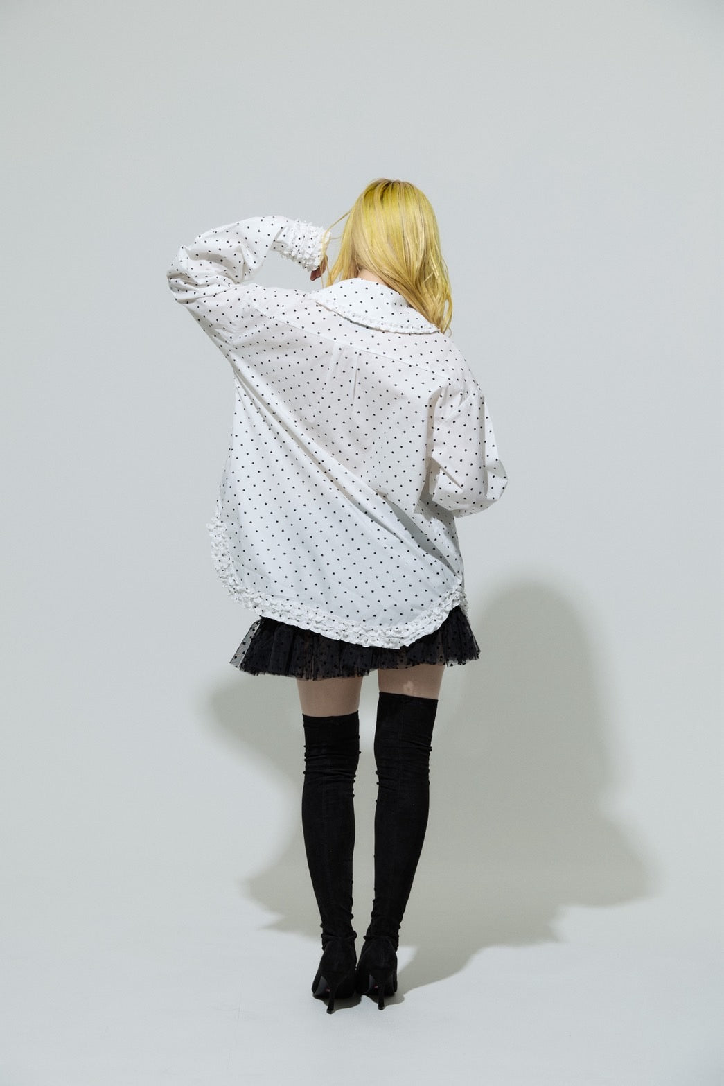 【Last2】Suede Socks Boots(Black)