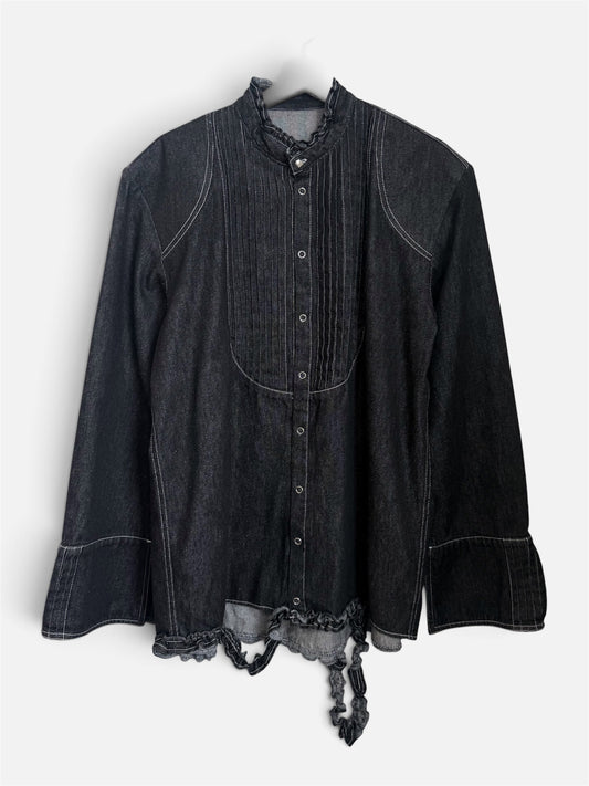 【9月下旬】Denim Shirt(Black)