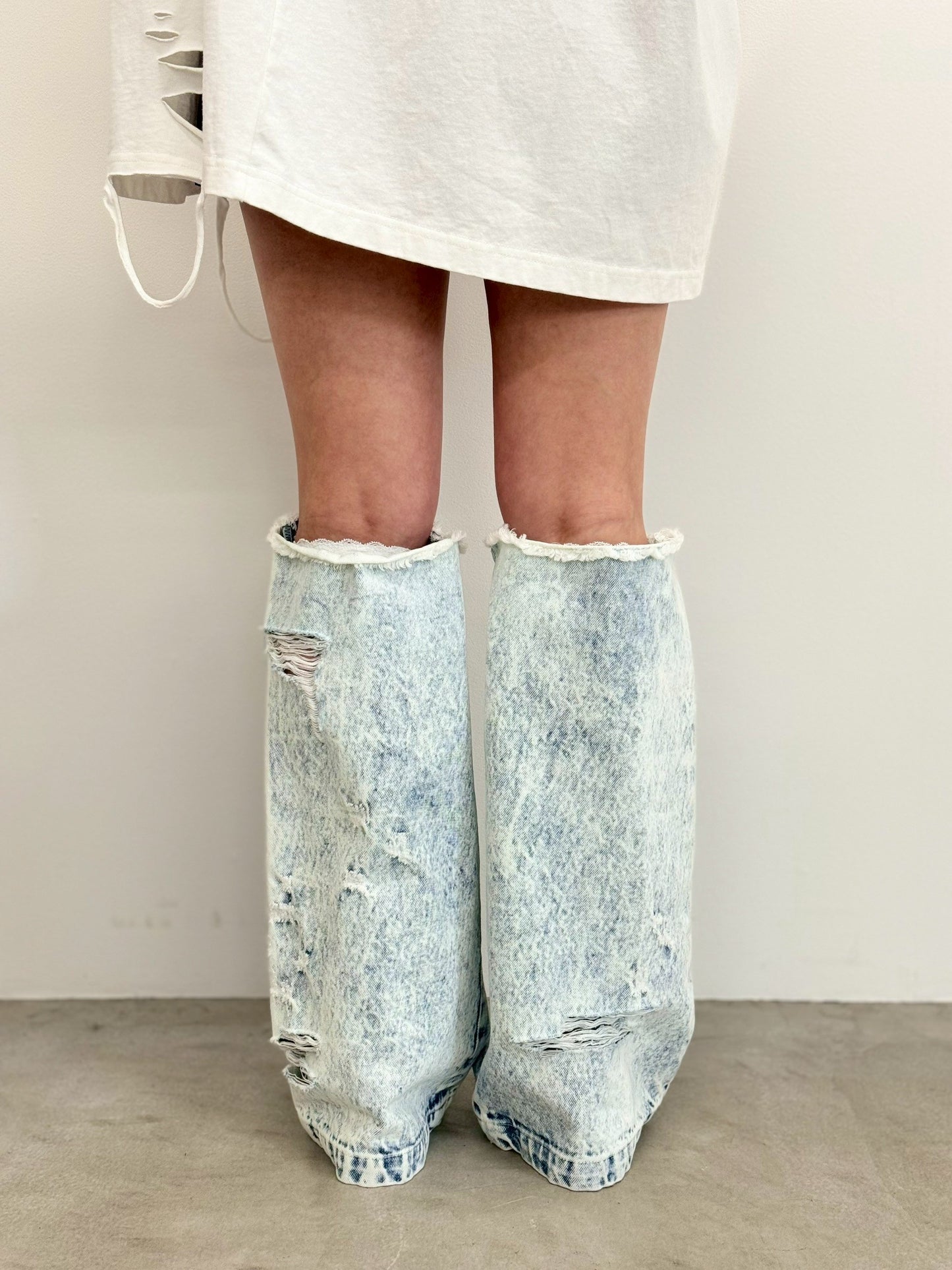 Free Form Legcover(Denim)(Dark Blue)