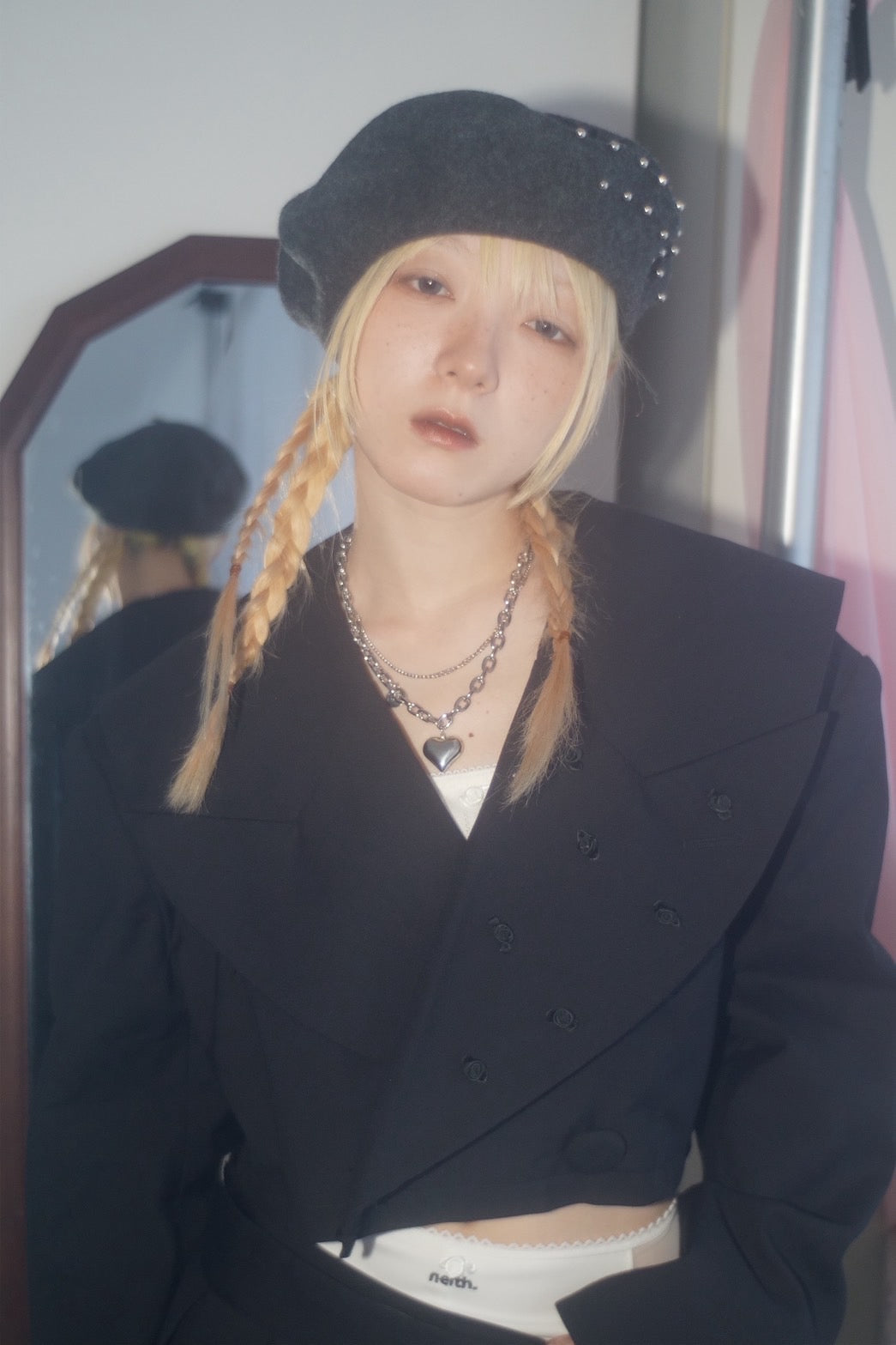 Too Big Rose Jacket(Black)