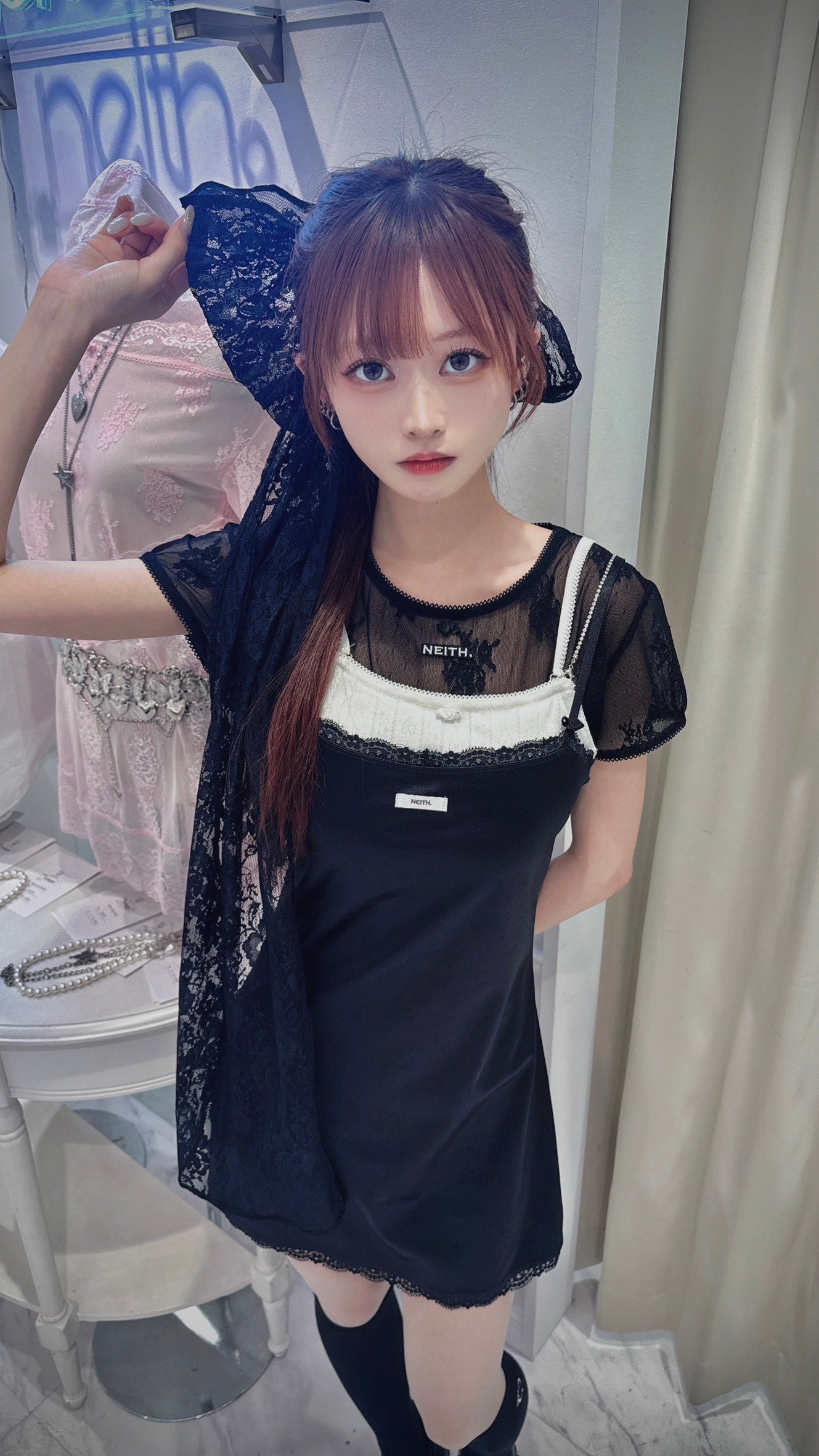 Lingerie Mini Dress(Black)【5月中旬発送】