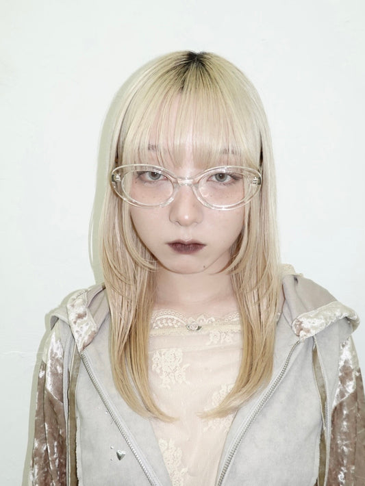 Thick Oval Frame Glasses