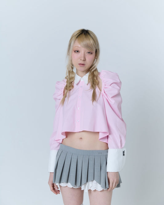 Cleric Flare Shirt (Pink)