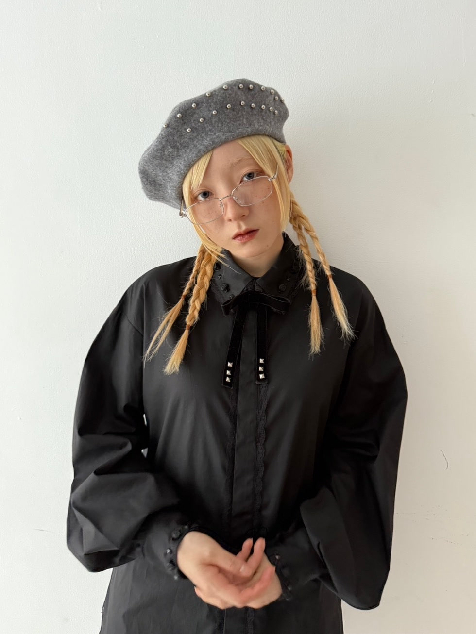 Metal Eyelet Beret