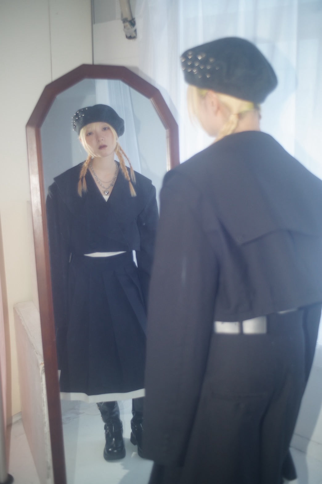 Too Big Rose Jacket(Black)