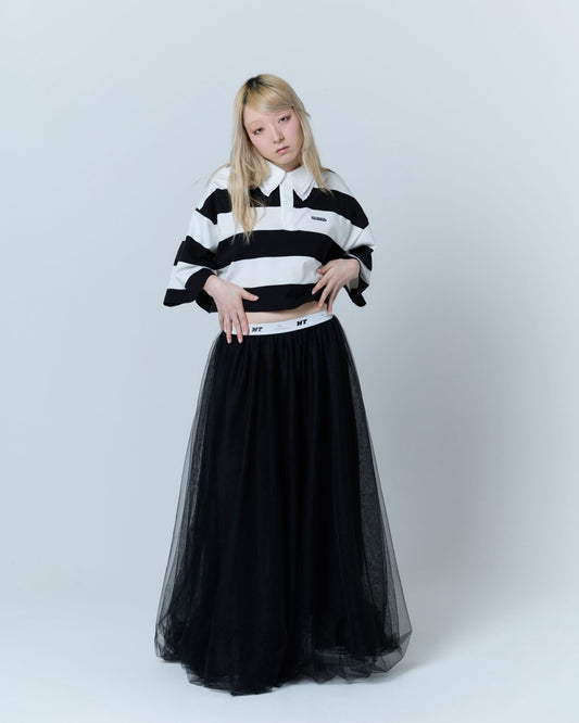 Tulle Bare Dress(Black)