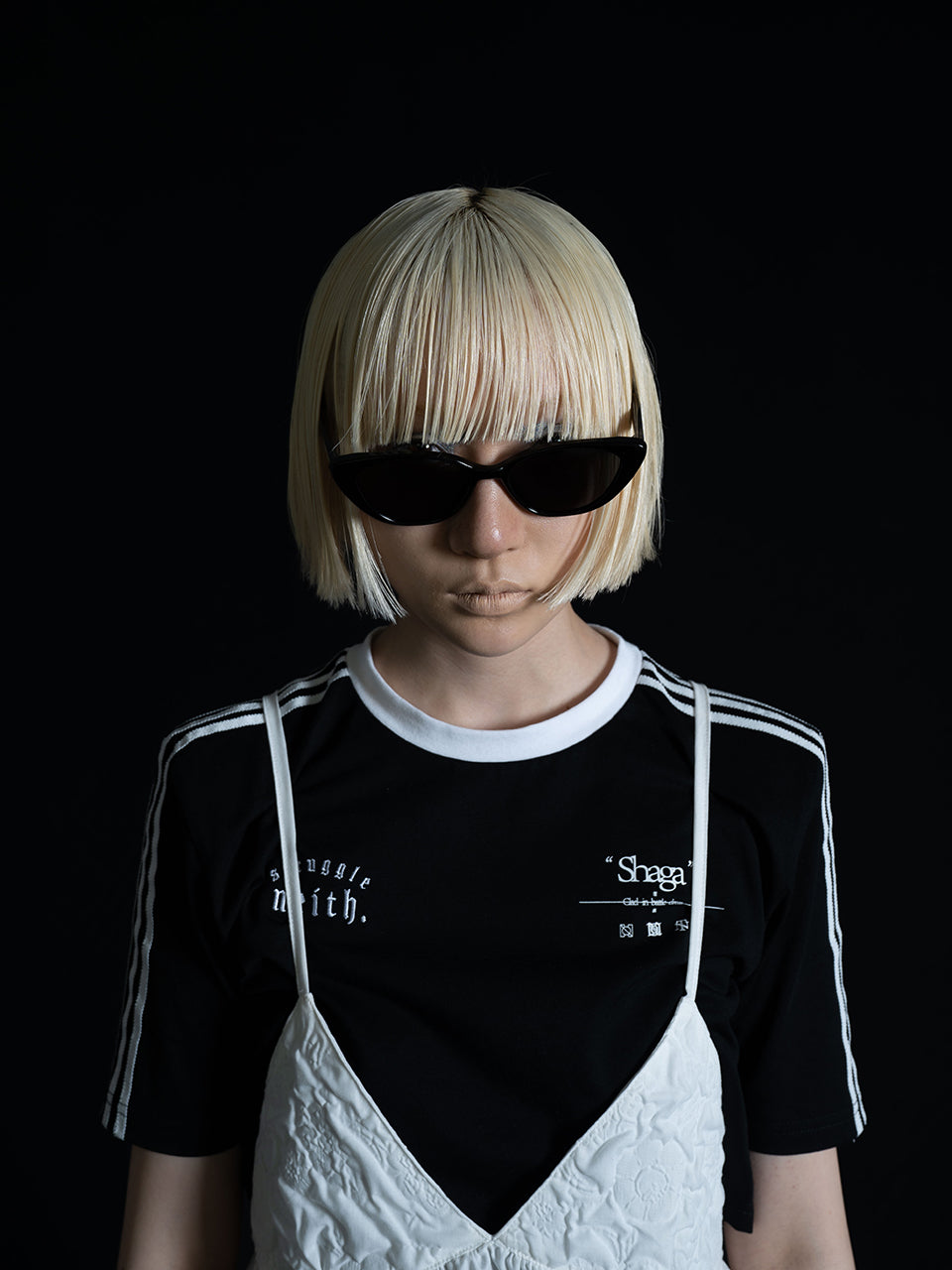 Angled Shape Glasses (Black)