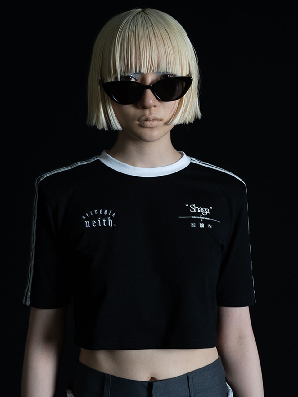 Angled Shape Glasses (Black)