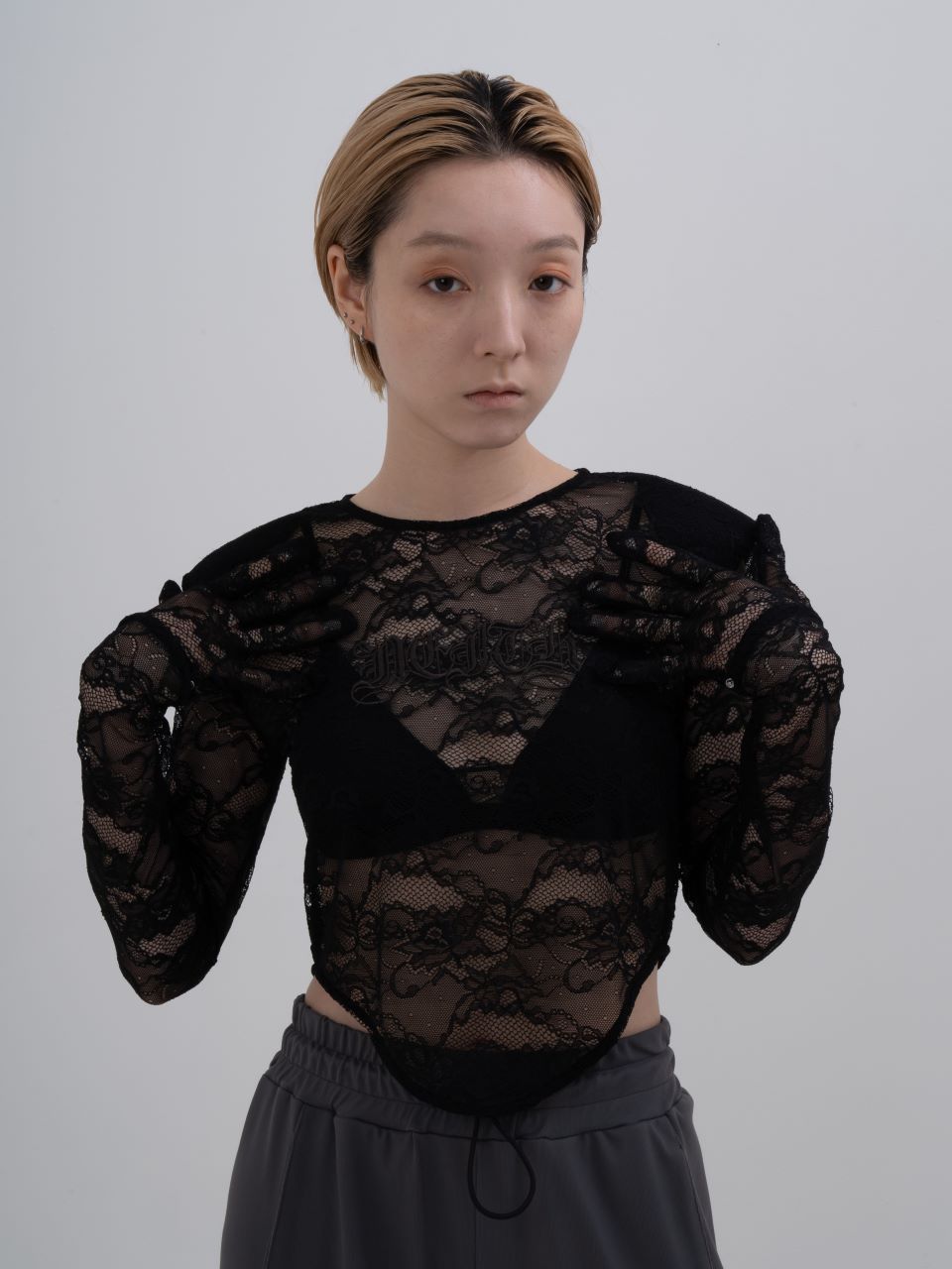 Lace Glove Top(White)