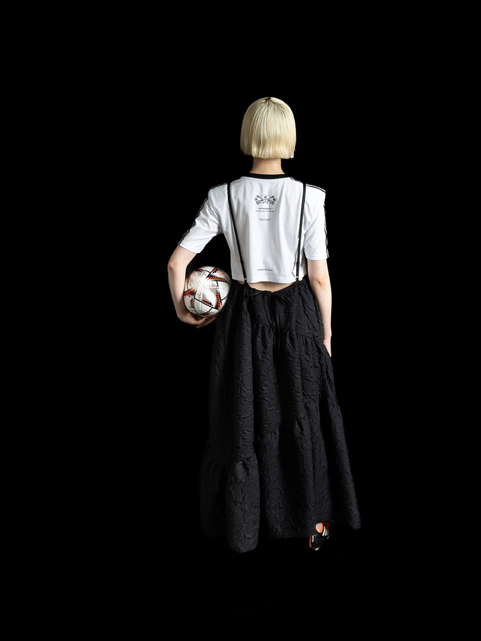 Flower Jacquart Camisole Dress(Black)