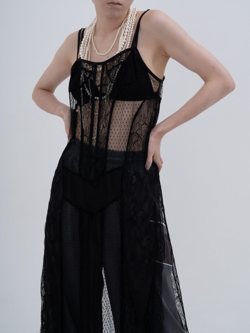 Truck Lingerie Dress(White)