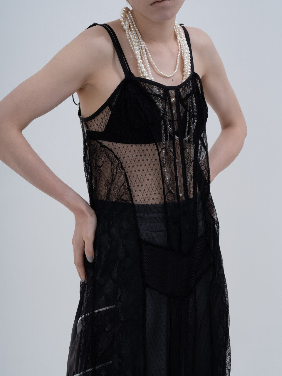 Truck Lingerie Dress(White)