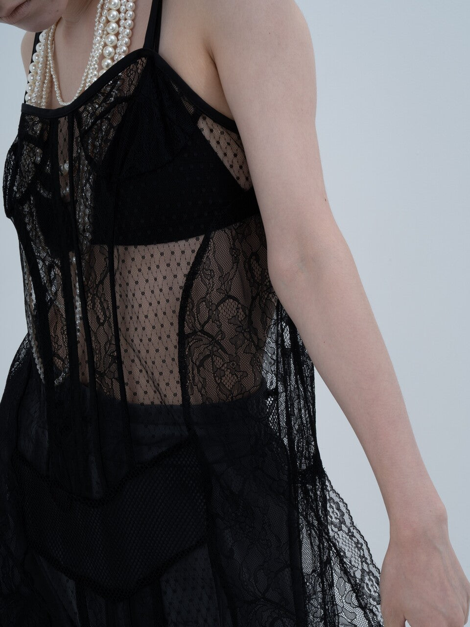 Truck Lingerie Dress(White)
