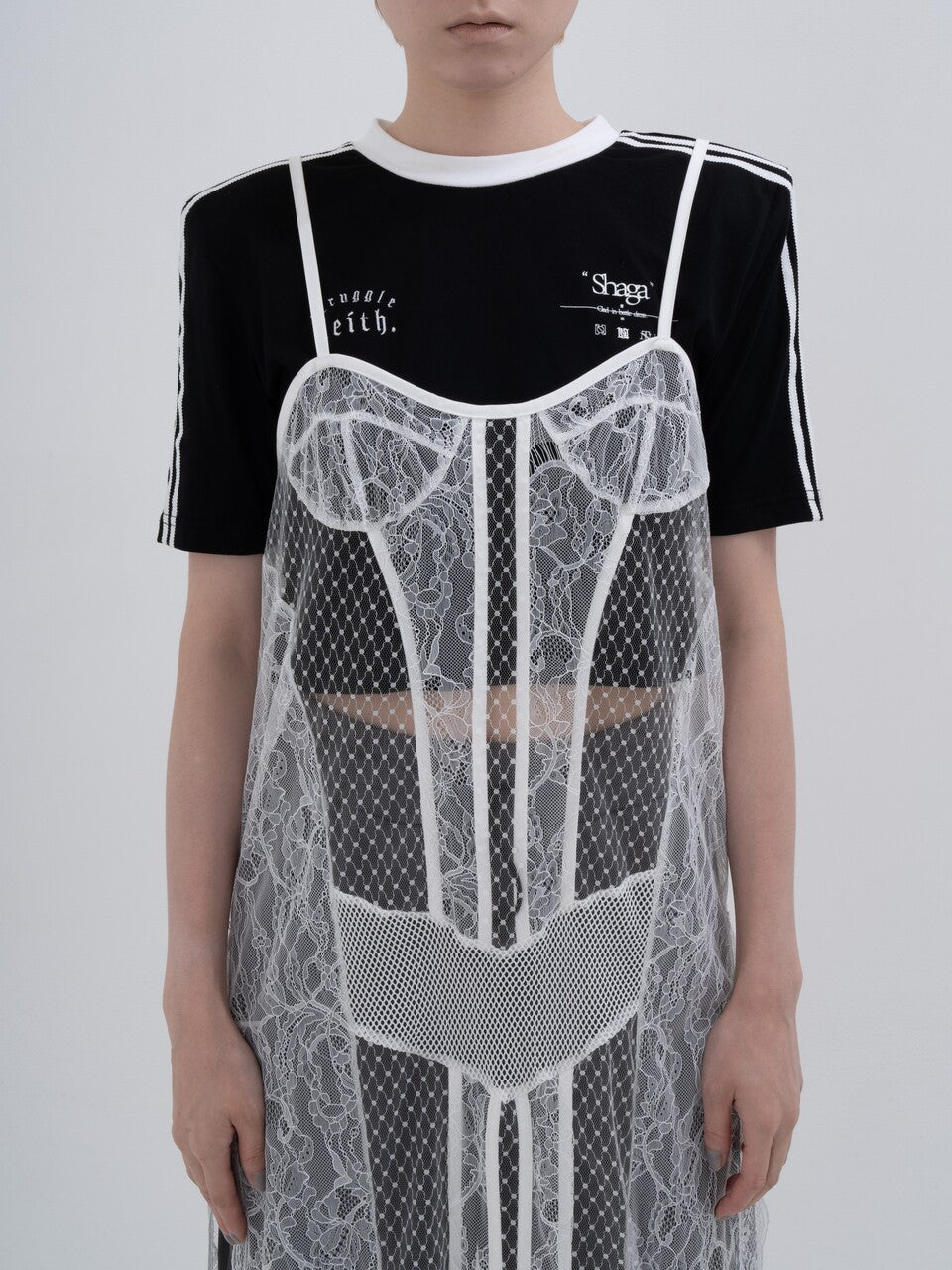Truck Lingerie Dress(White)