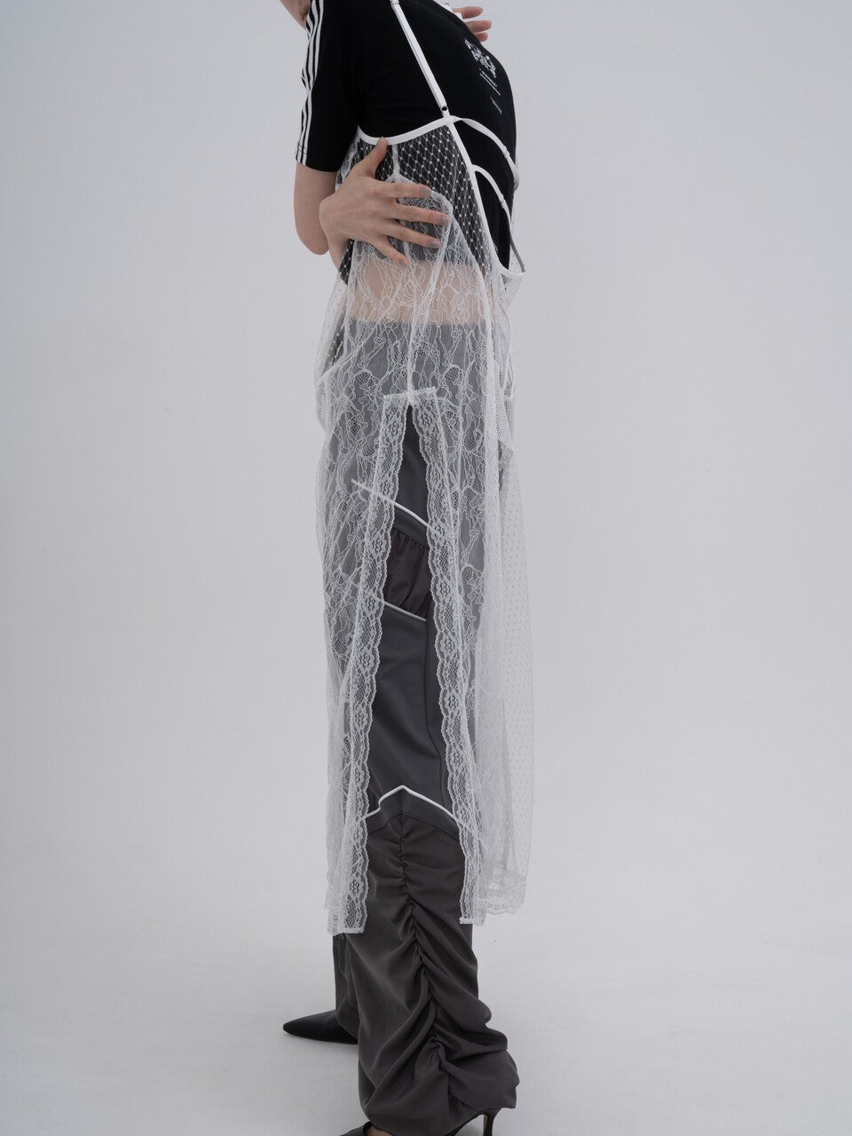 Truck Lingerie Dress(White)