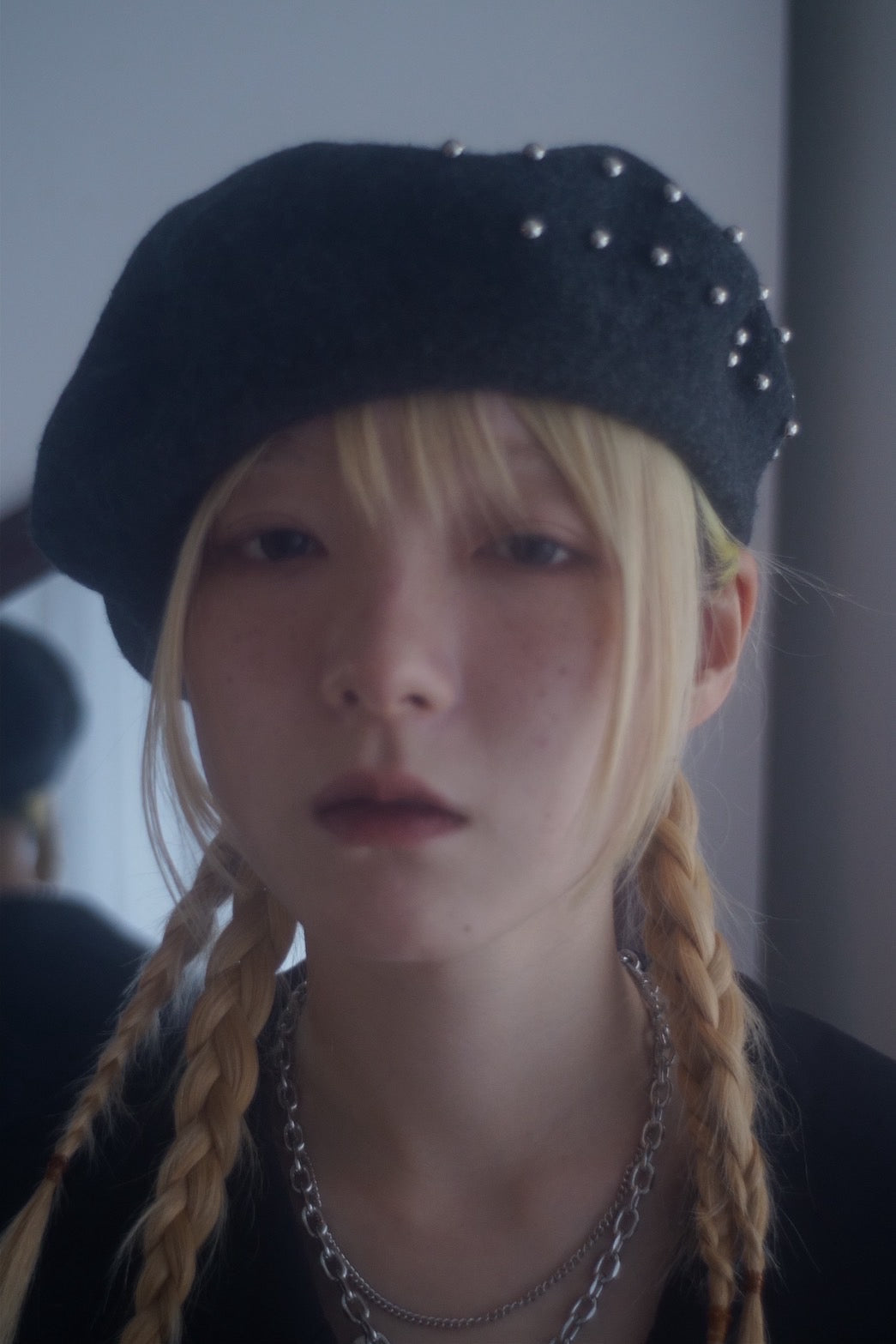 Metal Eyelet Beret