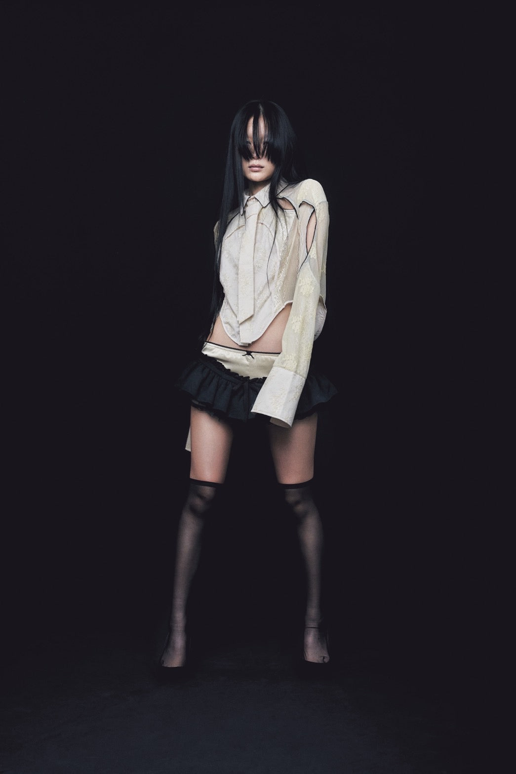 Classic Lace Shirt(Beige)