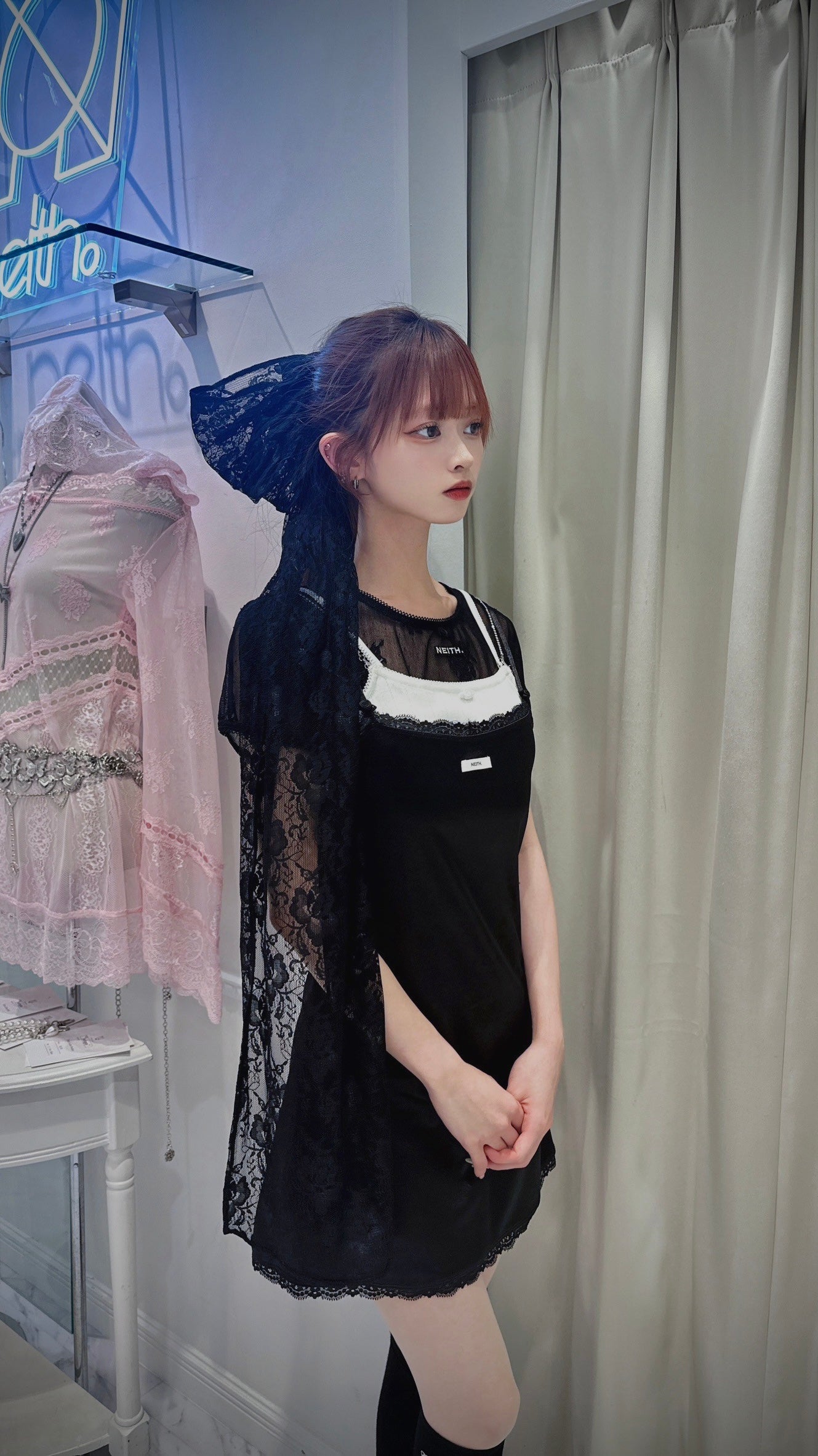 Lingerie Mini Dress(Black)【5月中旬発送】