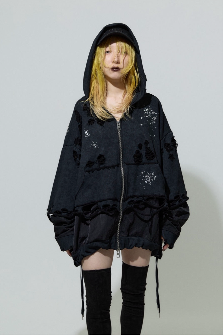 Meteor Crush Hoodie(Black)