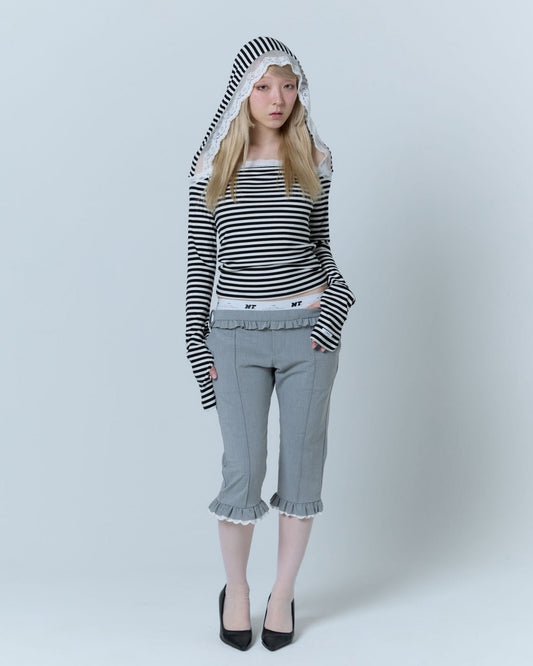 Layered Sabrina Pants (Gray)