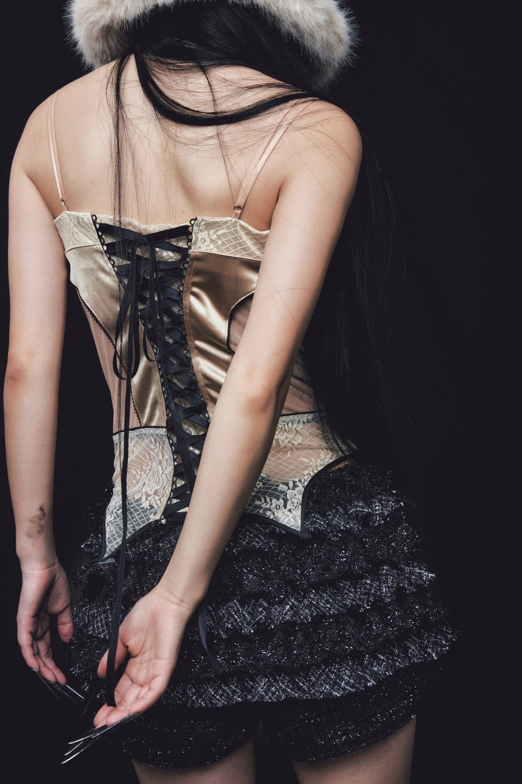 【Back in stock】Camisole Garter(Beige)