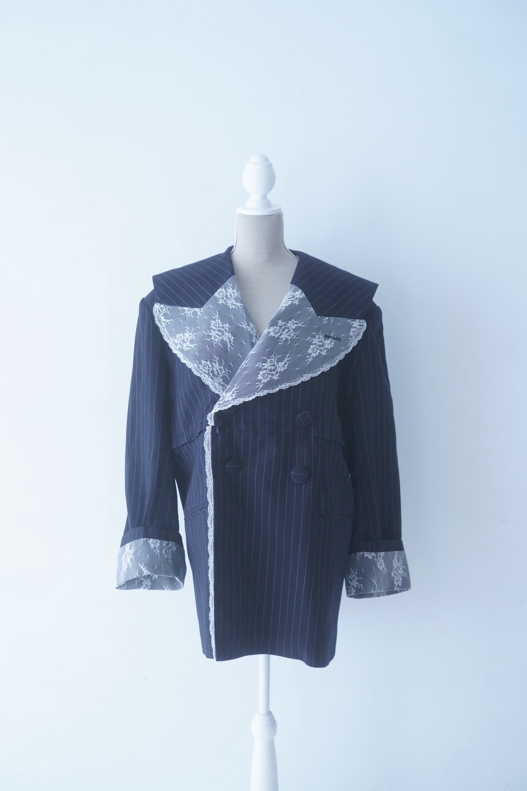 Too Big Stripe Jacket(Navy)