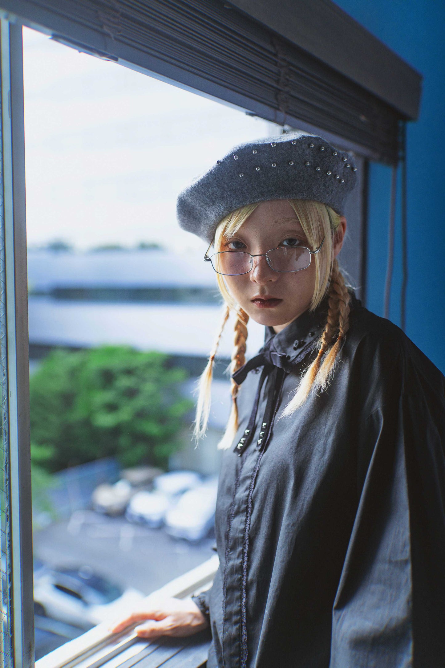 Metal Eyelet Beret