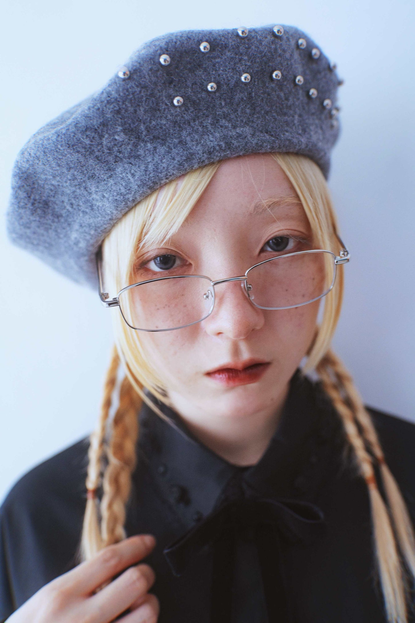 Metal Eyelet Beret