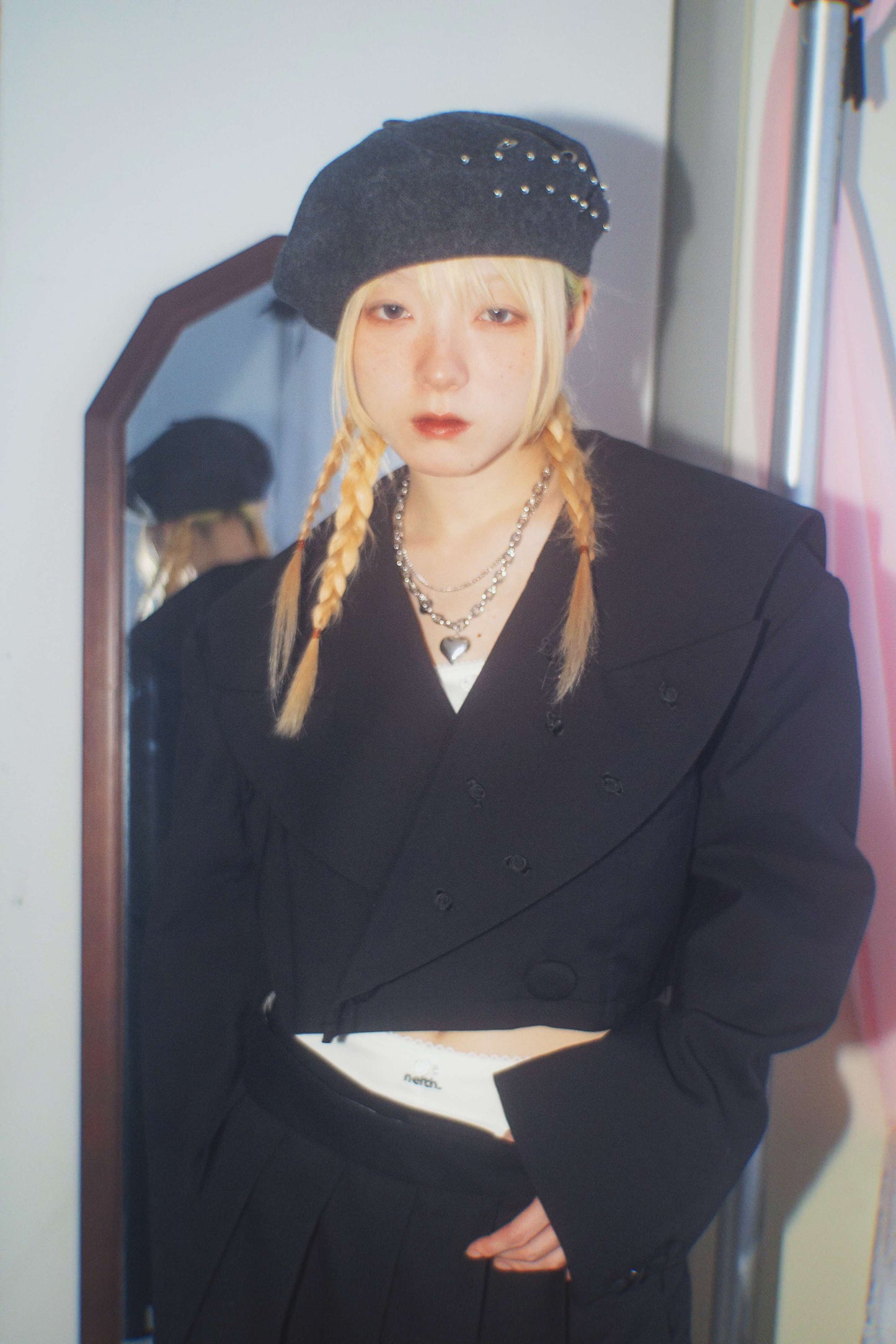 Metal Eyelet Beret
