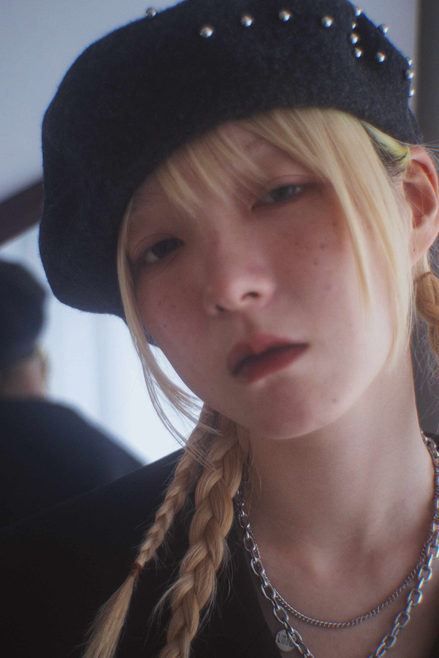 Metal Eyelet Beret
