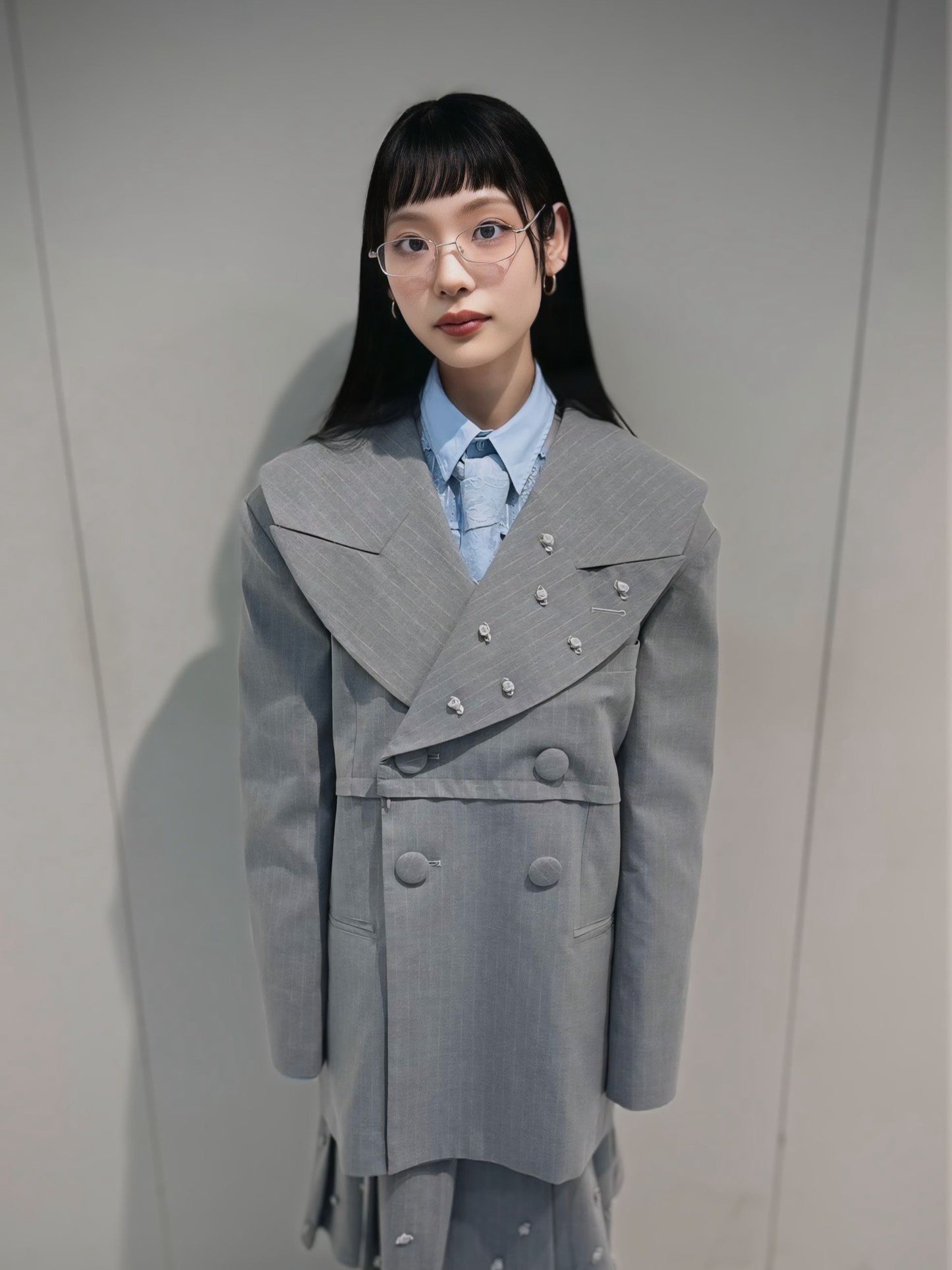 Too Big Rose Jacket(Gray)