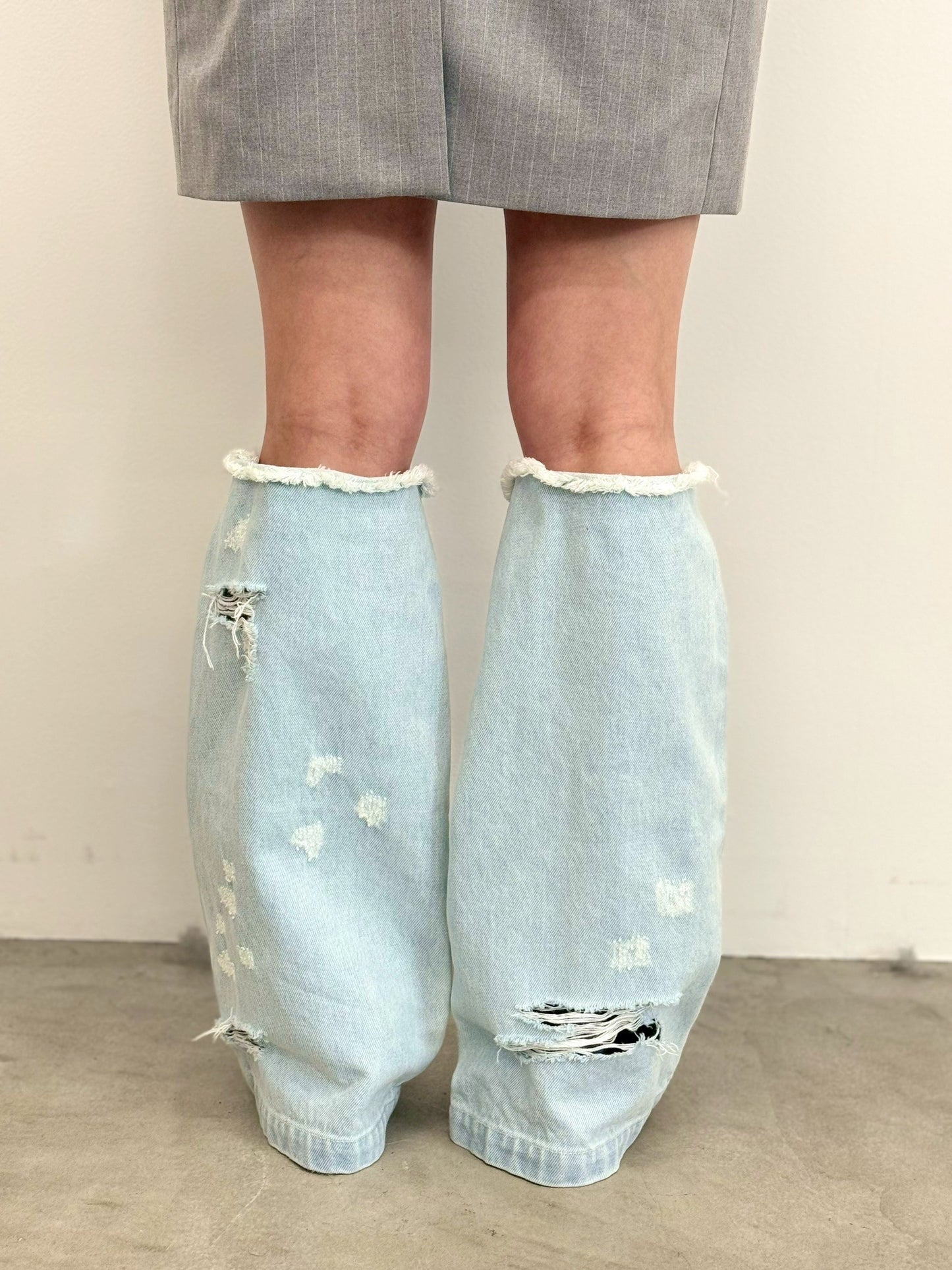 【Last3】Free Form Legcover(Denim)(Light Blue)