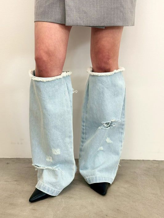 【Last3】Free Form Legcover(Denim)(Light Blue)