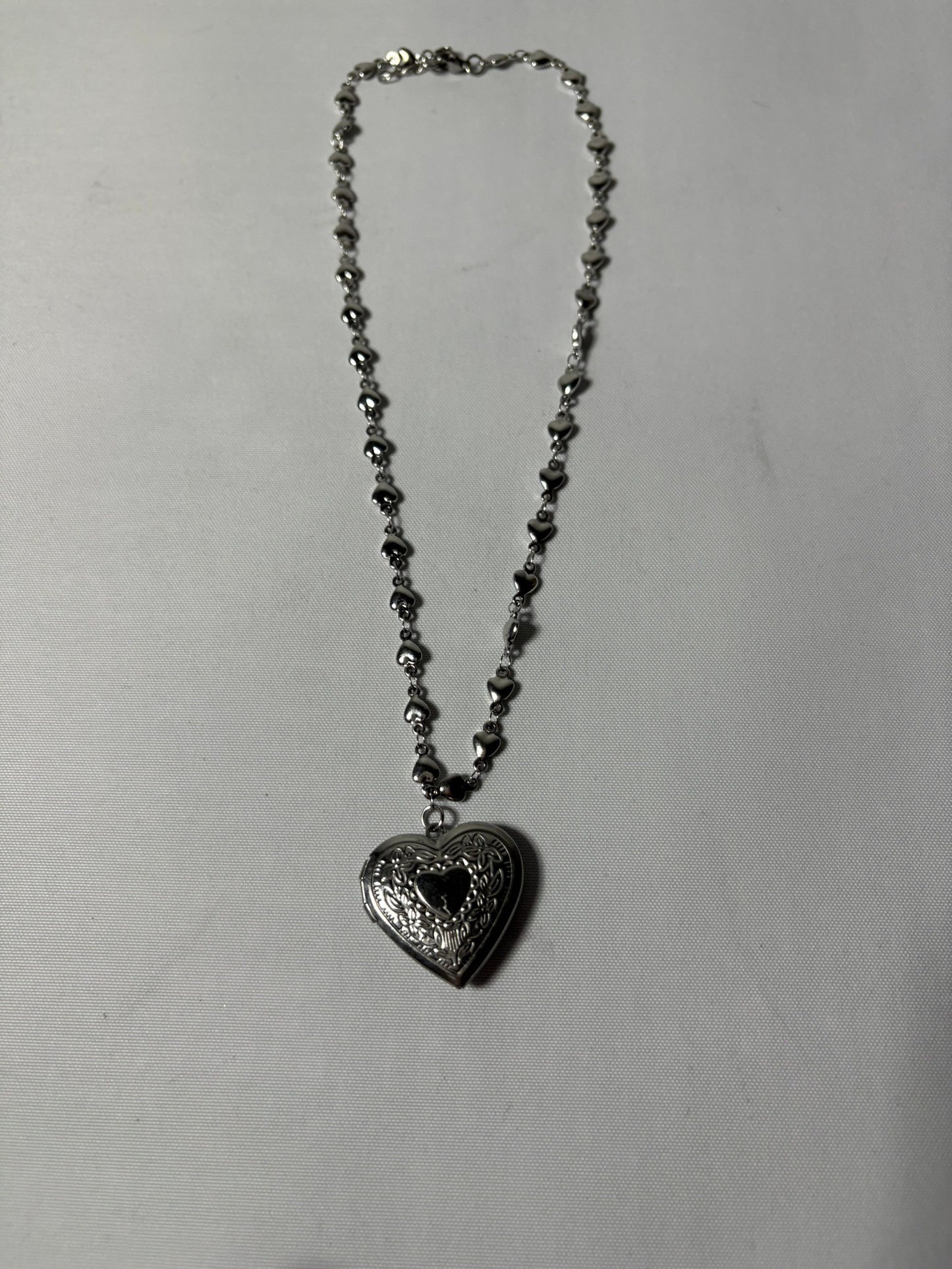 【Last1】Heart Locket Pendant(Silver)