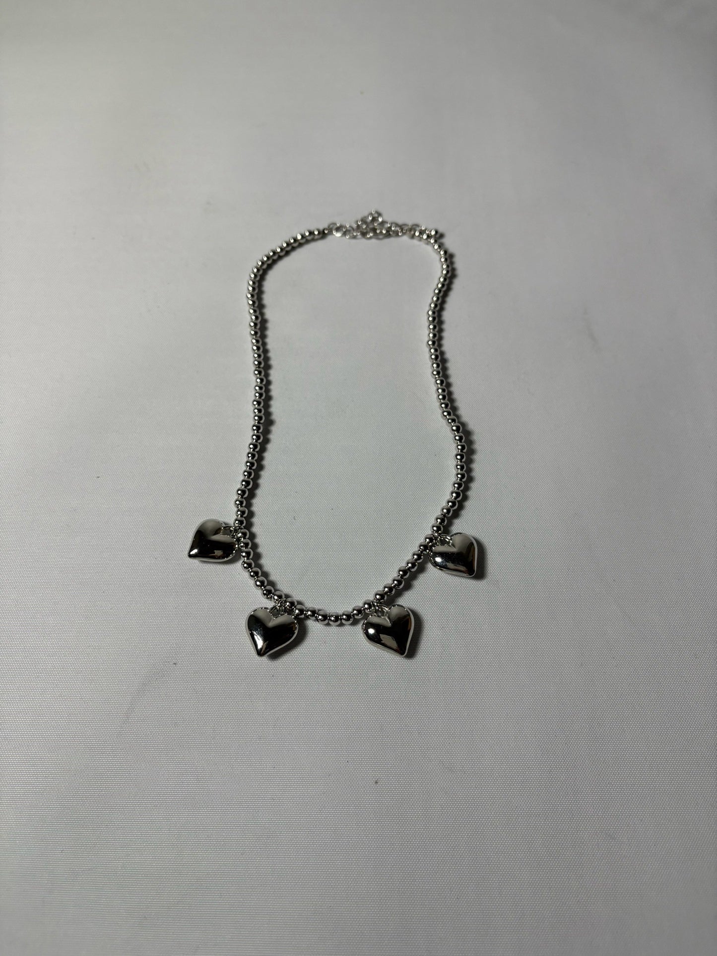 Four Hearts Necklace(Silver)