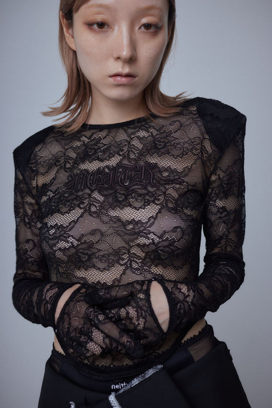 Lace Glove Top(Black)