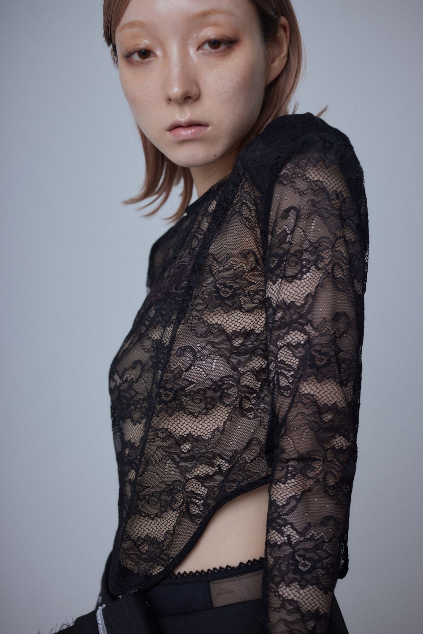 Lace Glove Top(Black)