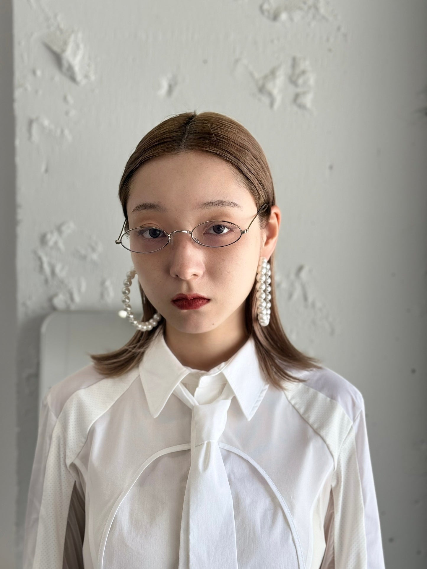 【Last1】Big Pearl Hoop Pierce