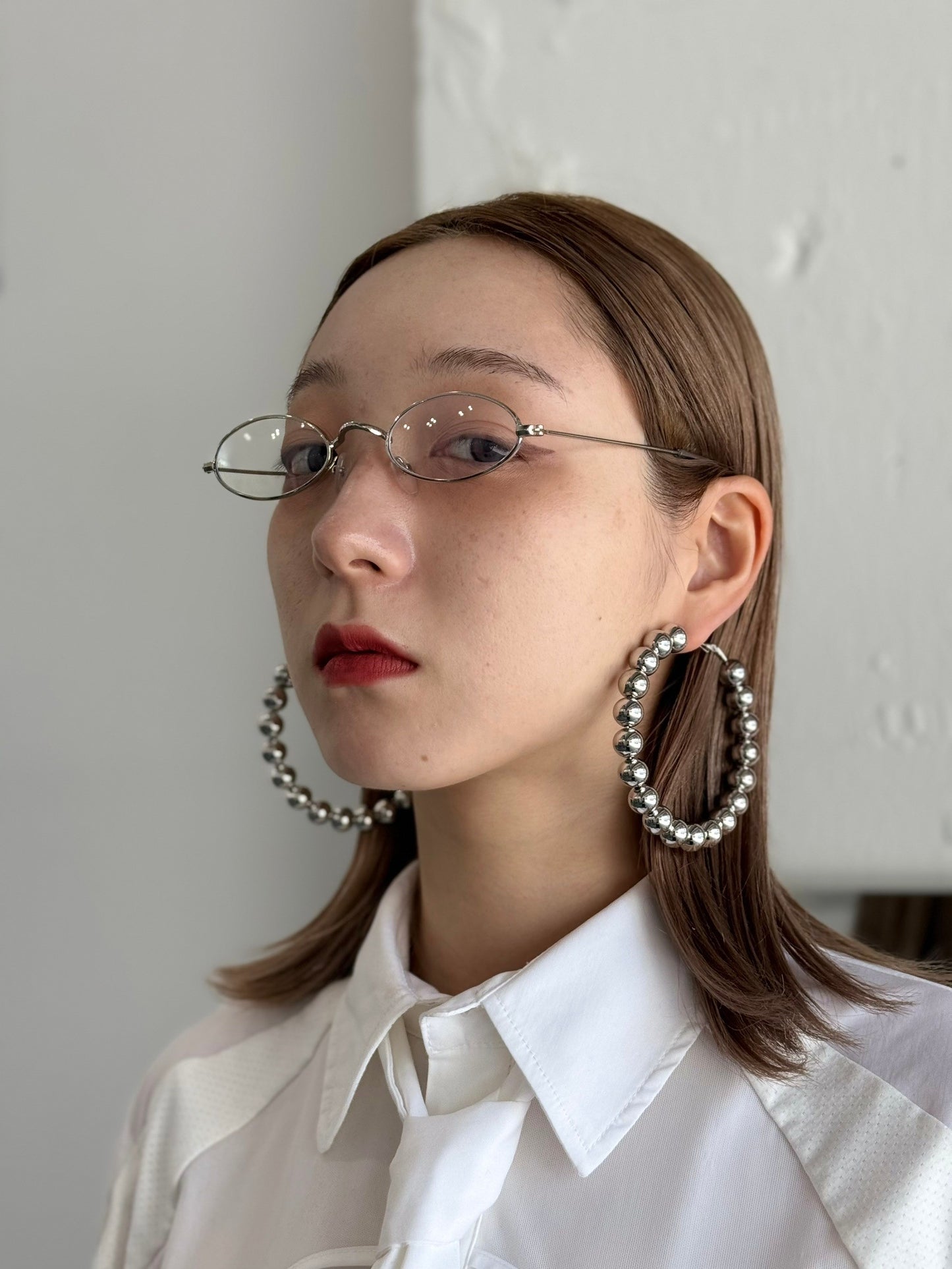 【Last1】Big Silver Hoop Pierce