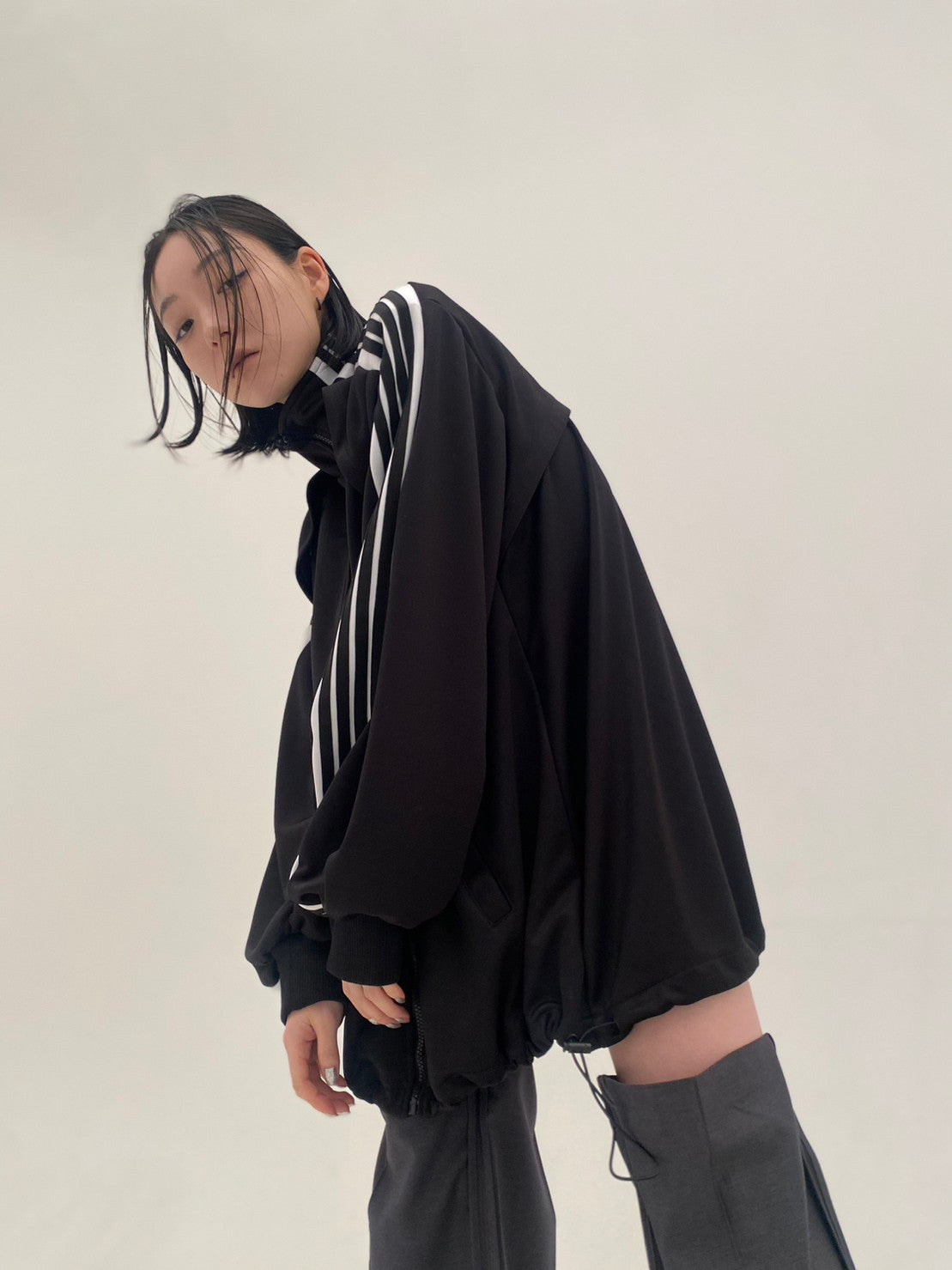 Angled Shape Truck Jacket (Black)