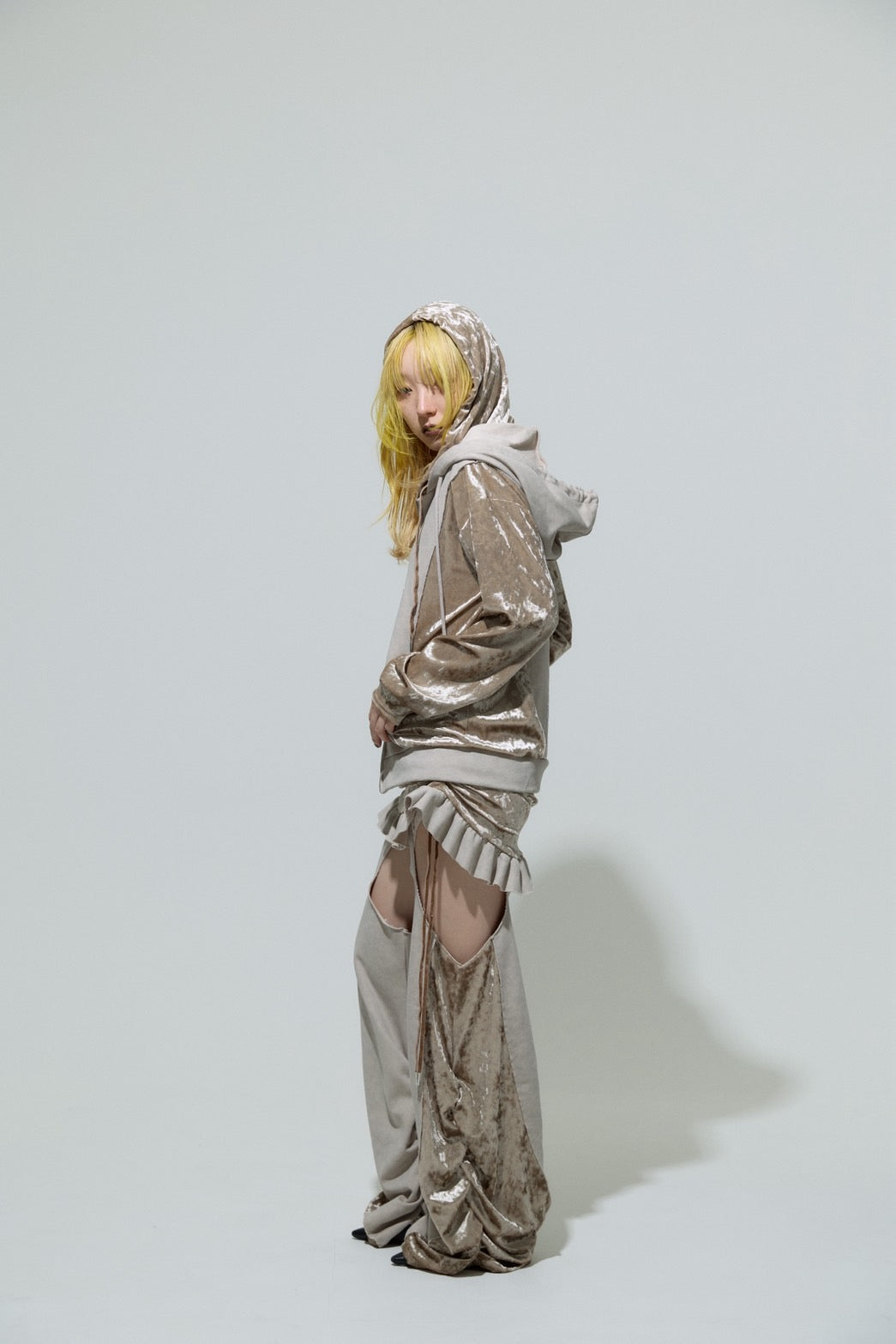 Spark Garter Skirtpants(Beige)