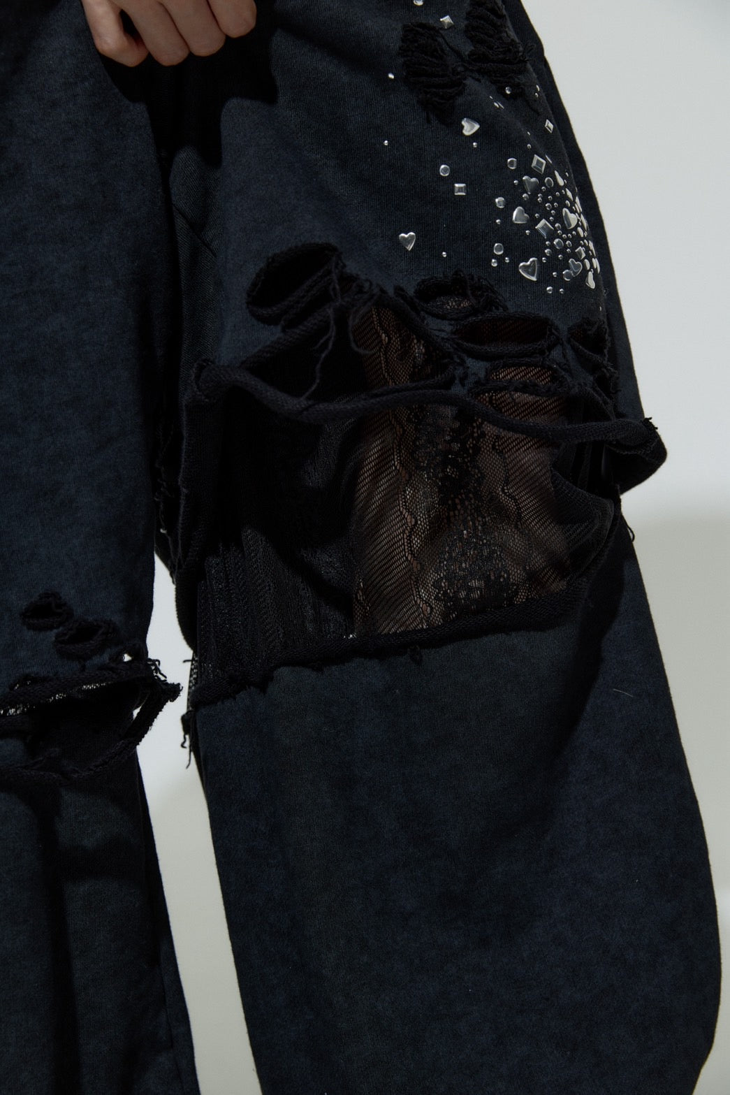 Meteor Low-rise Sweat Pants(Black)