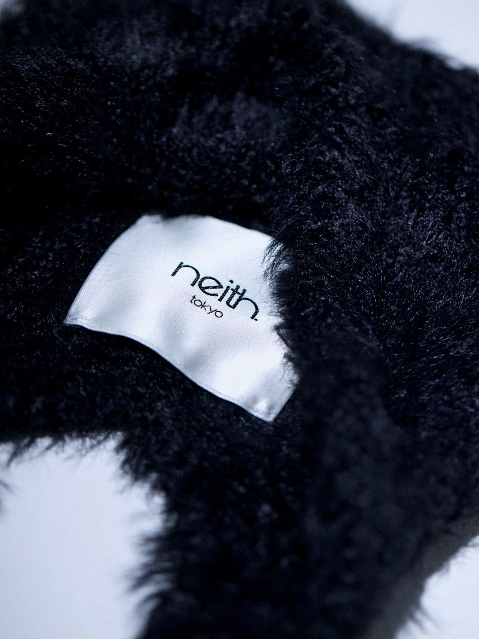 Fluffy Cat Beanie(Black)