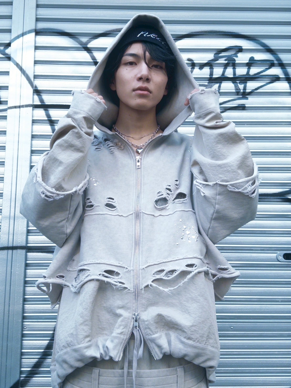 Meteor Crush Hoodie(Beige)