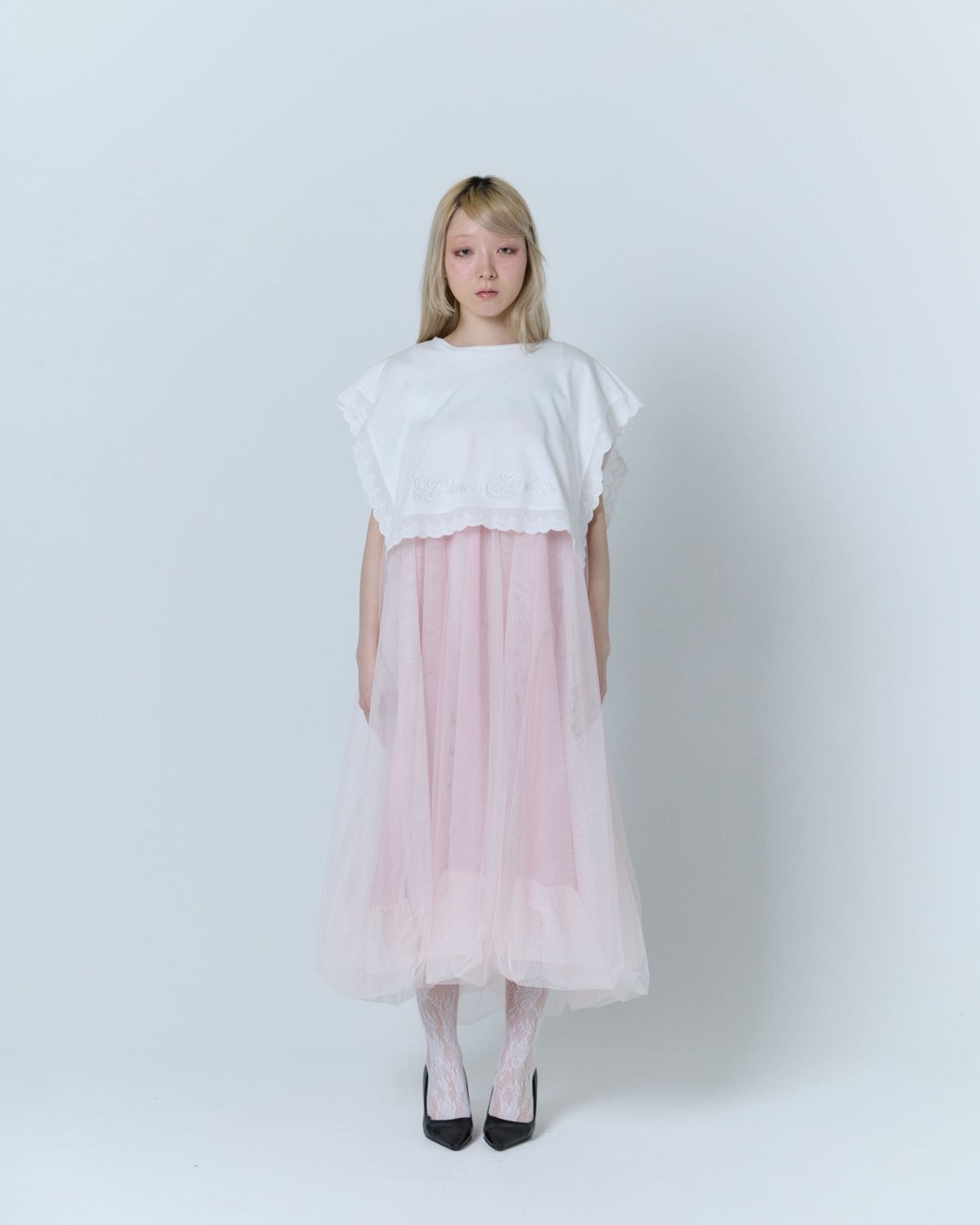 Tulle Bare Dress(Pink)