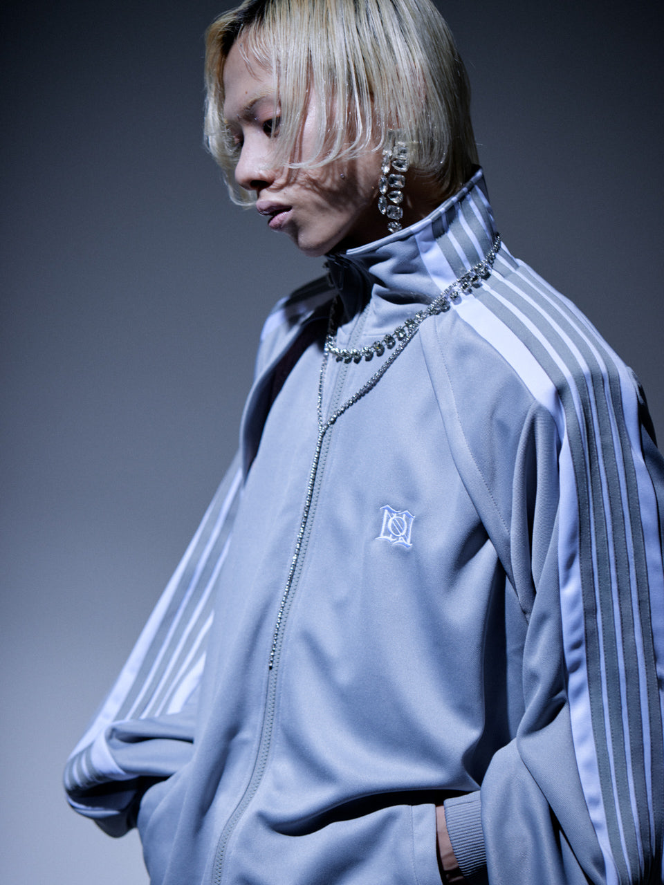 Angled Shape Track Jacket(Gray)