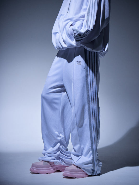 Gathered Track Pants(White)