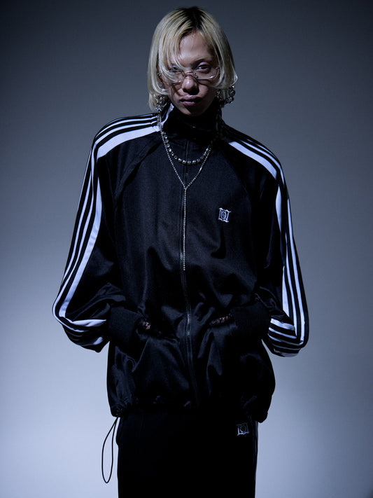 Angled Shape Track Jacket(Black)